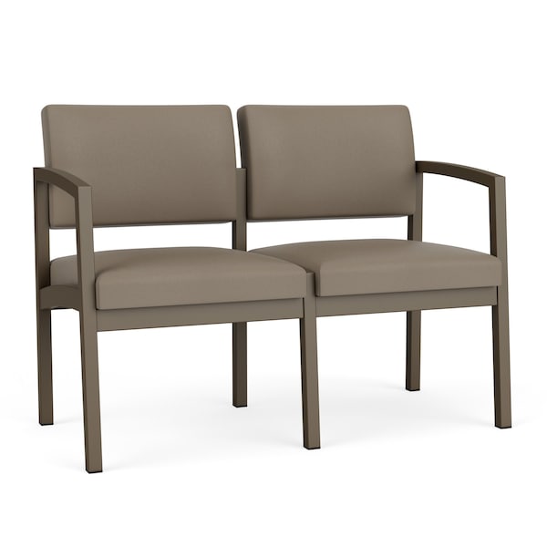 Lesro Lenox 2 Seat Tandem Seating W/ No Center Arm, 43.5 in W 24.5 in L 32 in H LS2101 - main